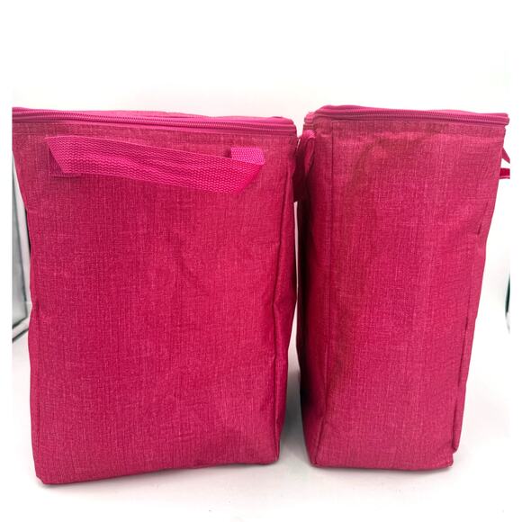 Thirty One Gifts Pink Two Piece Insulated Thermal Tote Set - Picture 1 of 9
